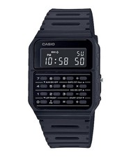 Orologio CASIO CALCULATOR CA-53WF-1BDF Calcolatrice Silicone Nero Vintage
