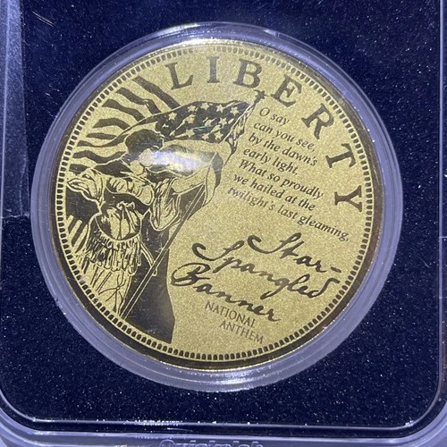 Liberty Gold Coin 40mm U.S.A. National Symbols Archival Collection Limited Ed.