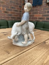 LLADRO Porcelain Figurine Boy With Goat