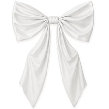 43 x 24 Inches Large Bow Themed Party Decorations Giant Bow Decor Satin White