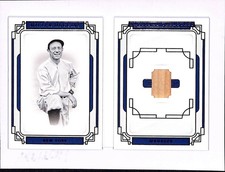 2019 National Treasures Miller Huggins Legends Materials Bat Relic Booklet #/49
