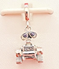 Authentic Pandora Wall-E Dangle Sterling Silver Charm 792030C01