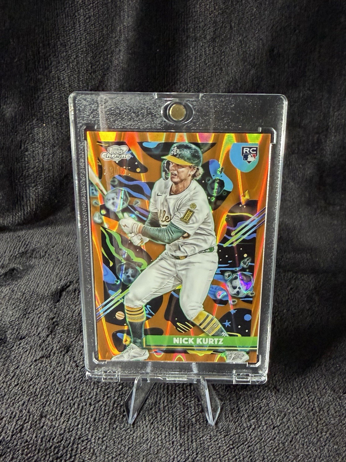 2025 Topps Cosmic Chrome - Nick Kurtz #183 Orange Galactic Refractor (RC) /25