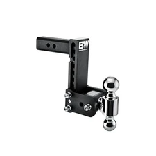  Tow & Stow Adjustable Trailer Hitch Ball Mount - Fits 2" Receiver, Dual Ball 