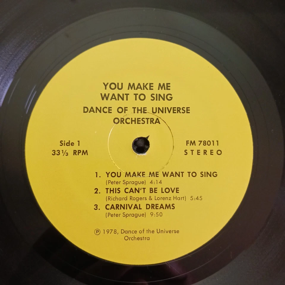 Dance Of The Universe Orchestra – You Make Me Want To Sing (FM 78011) - Image 3 of 4