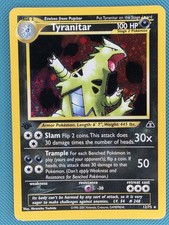 1. Edition Pokemon Tyranitar 12/75 Holo Rare Karte Neo Entdeckung WOTC Vintage