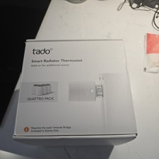 Tado smart radiator thermostatic valves V3P-4SRT01-TC-ML  pack of 4