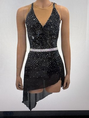 figure skating dress black sparkle ice dance sleeveless competition | eBay figure skating dress black sparkle ice dance sleeveless competition | eBay