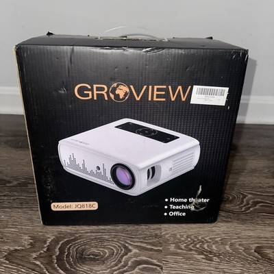 GROVIEW - 4k Projector - 15000lux - JQ818C Native 1080P - WiFi