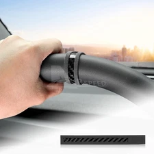 Car Steering Wheel Center Marker Sticker Trim Suede Carbon Fiber Universal