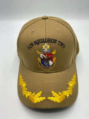 The Corps LCS Squadron Two Logo Beige Baseball Cap Hat One Size