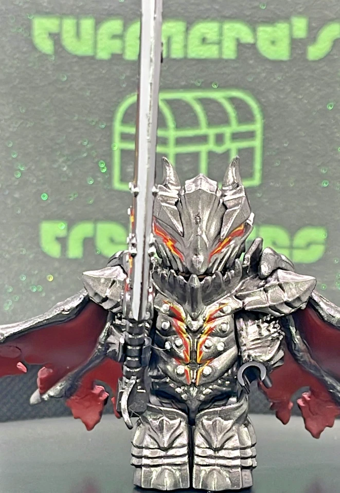 ¡NUEVO! IMPORTACIÓN PERSONALIZADA Brick Man LEGO ANTIGUO GUERRERO REY EXÁNIME #2.0 Minifigura de lujo Foto 2 de 4