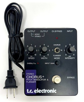 Vintage TC Electronic Stereo Chorus + Pitch Modulator & Flanger Effect Pedal