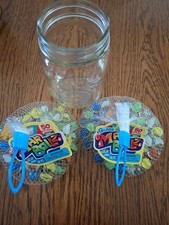 Lot Of 2-50 Pack Marbles W/Shooter MarBallz W/Pint Mason Canning Jar