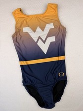 WV West Virginia University NCAA Gymnastics OZONE GK Leotard COMPETITION Size AM