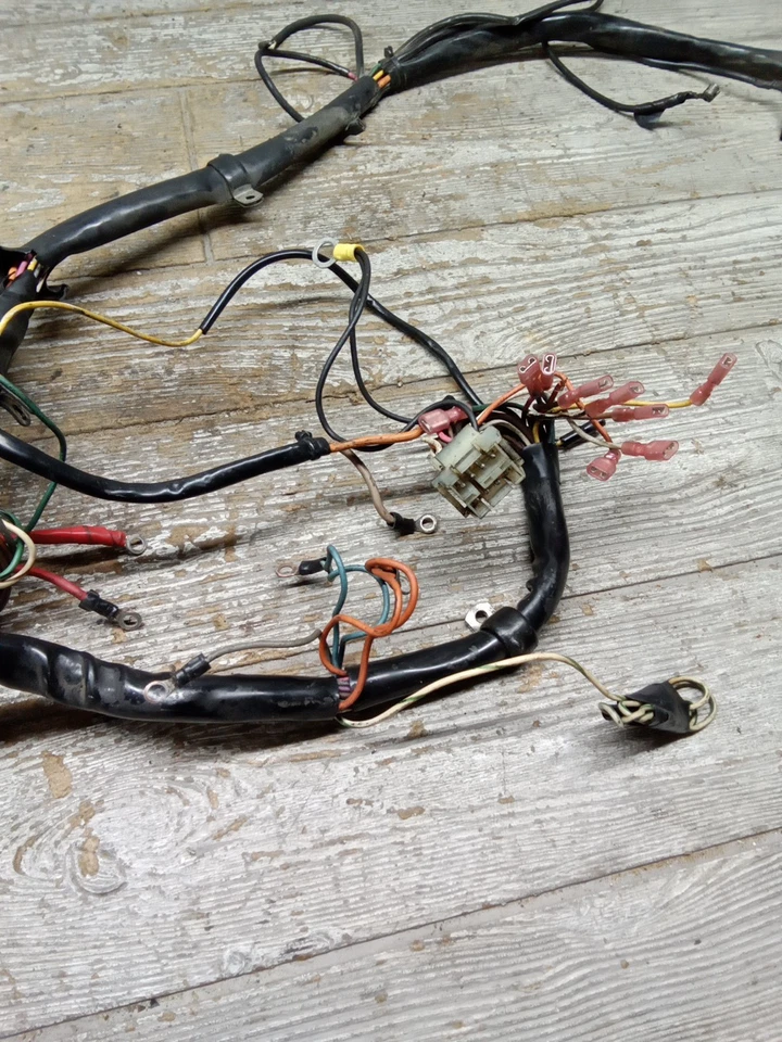1987 87 Harley Davidson Tour Glide FLTC Main Wiring Harness Loom DL-687 - Image 3 of 4