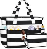 GroßE Strandtasche Mit ReißVerschluss Xxl Familie Strandtasche Damen Groß Shoppe