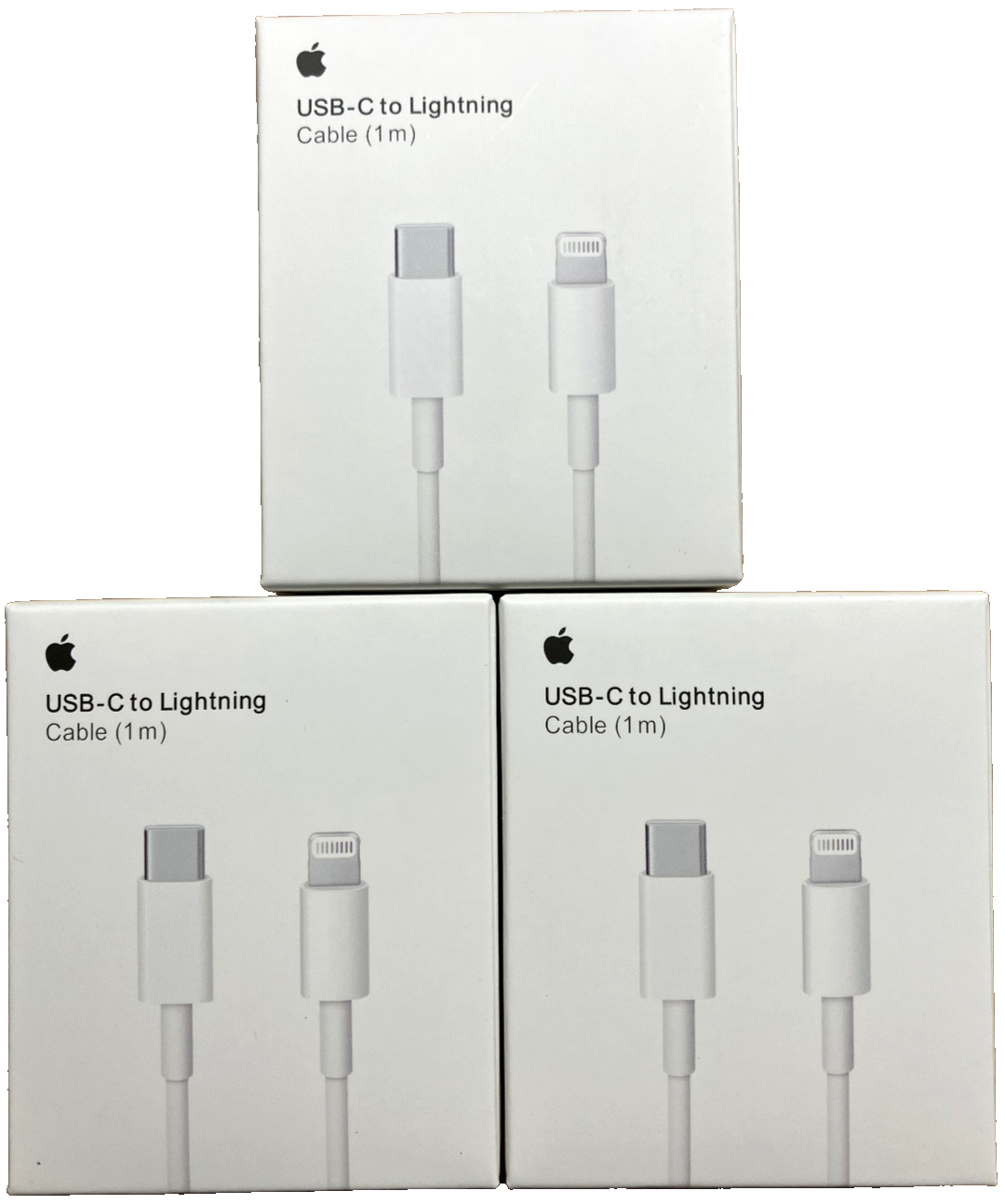 *Lot of 3pcs* Apple USB-C To Lightning Cable (1M) A1703-image