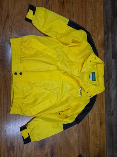 Outer Banks Branded Tirestarz Rain Jacket- VtG. Hide Away Hood Feature - product listing photo