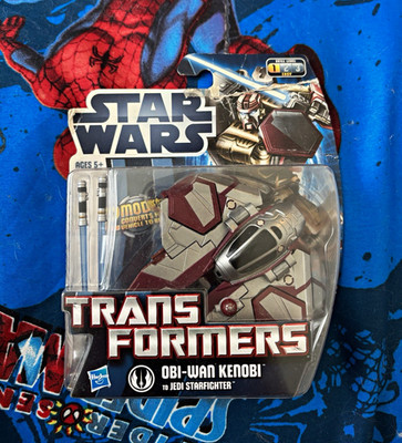 Hasbro Transformers Star Wars Obi-Wan Kenobi Jedi Starfighter 2012 | eBay