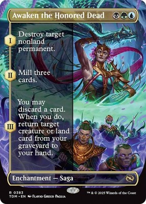 Awaken the Honored Dead (Borderless) [Tarkir: Dragonstorm] NM - Magic