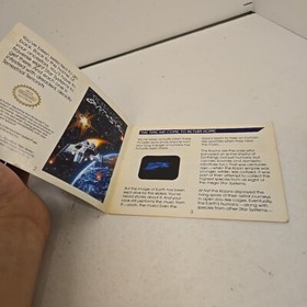 Destination Earthstar Nintendo NES Authentic Instruction Manual Booklet Only