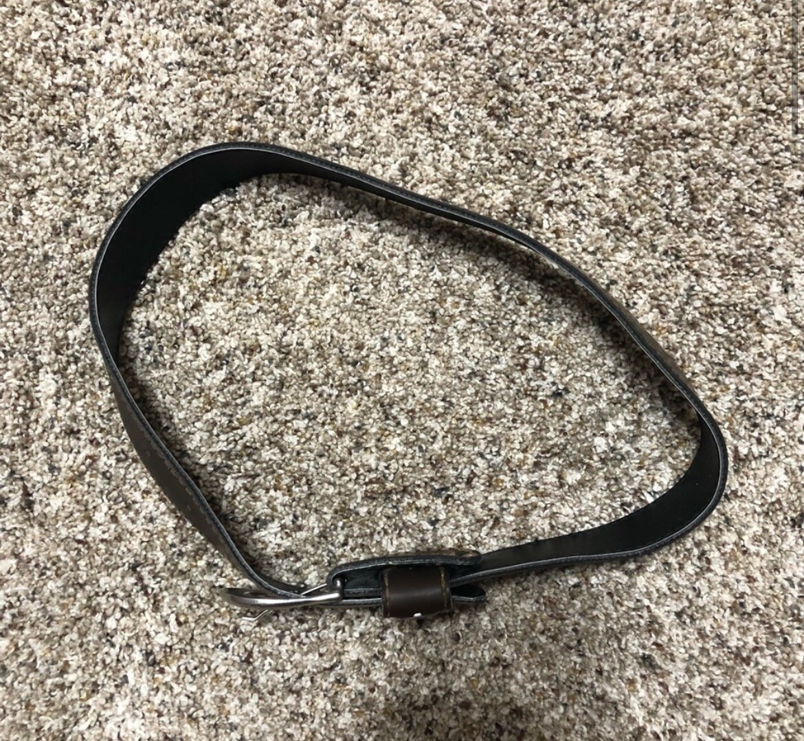 Brown Samuelson Harley Davidson 33” Brown Belt Wo… - image 3