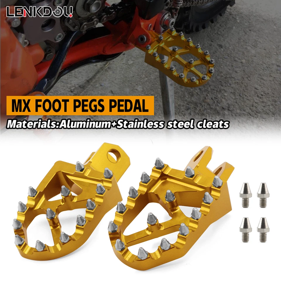 Педаль подножек MX Foot Pegs для Suzuki RM125 RM250 RM250Z RMX250 DRZ 400/E/S/SM - Изображение 4 из 4