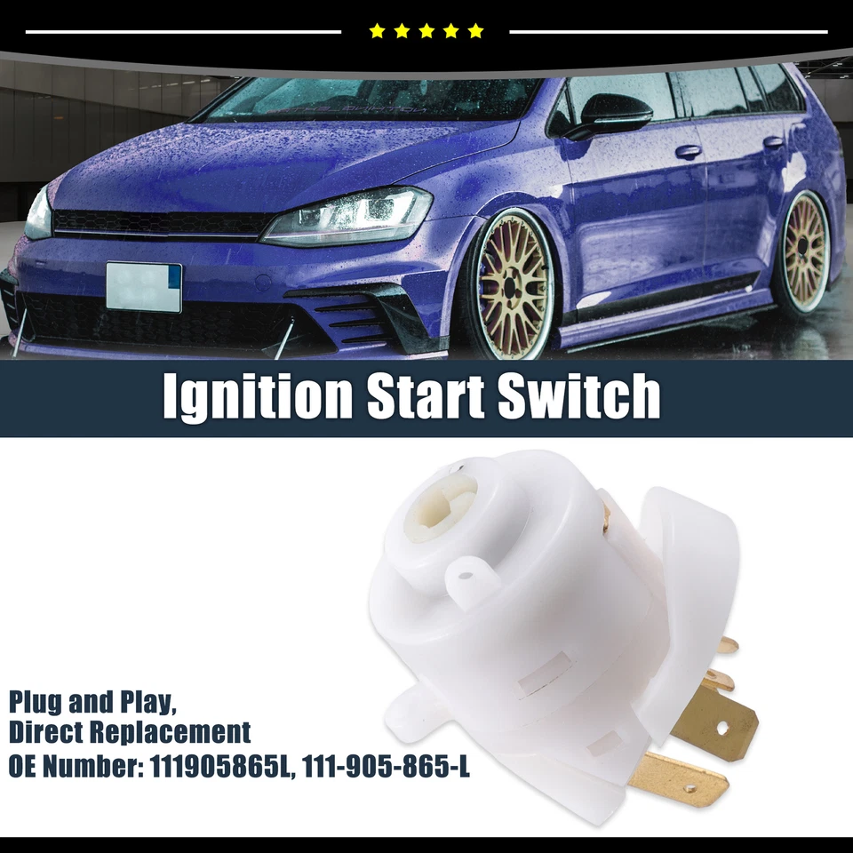 Pieza de 1 interruptor de arranque de encendido apto para Volkswagen Super Beetle Foto 2 de 4
