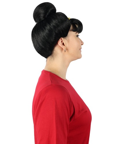 Princess Women wig, Multiple Short Royal Bun wig, Breathable Capless Cap - Picture 6 of 8