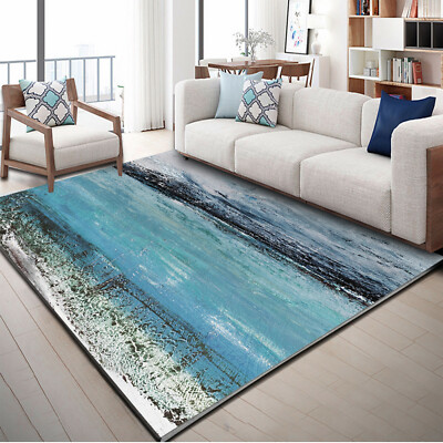 3D Blue Painting ZHUA1238 Game Non Slip Rug Mat Photo Carpet Zoe