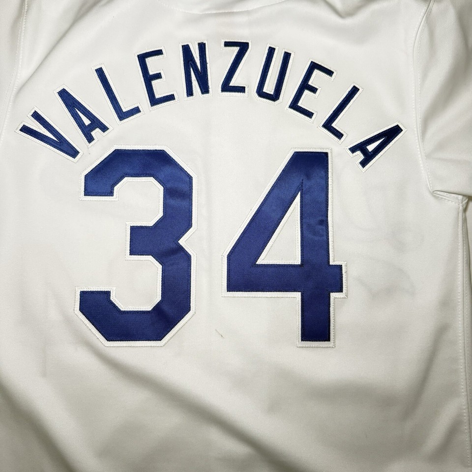 AUTHENTIC FERNANDO VALENZUELA DODGERS JERSEY SIZE 36 SMALL MITCHELL