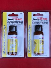 (2) ENGINE OIL TRANSMISSION & FUEL SYSTEMS UV DYE 374CS FOR AUTO GAS DIESEL ATF