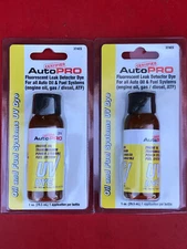 (2) ENGINE OIL TRANSMISSION & FUEL SYSTEMS UV DYE 374CS FOR AUTO GAS DIESEL ATF