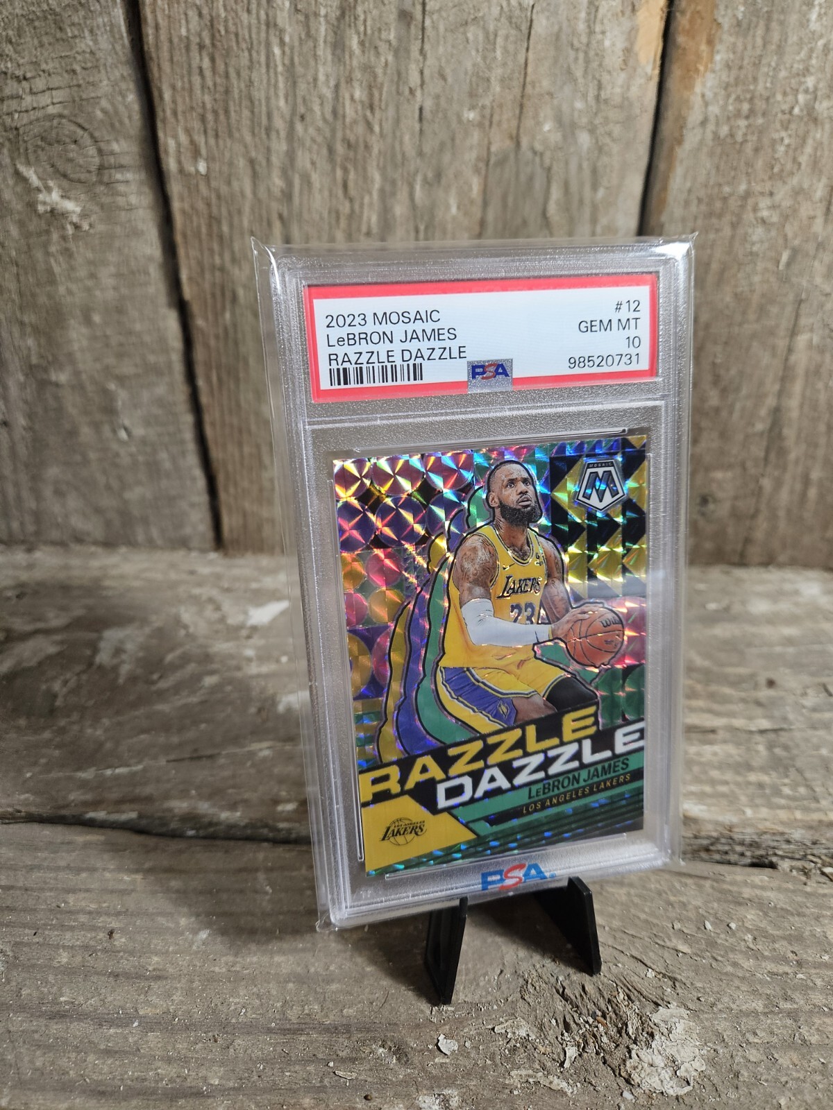 LeBron James 2023 Mosaic #12 Razzle Dazzle /(SSP) Price Guide 