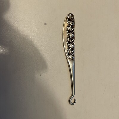 Vintage GEORGE SHIEBLER Sterling Button Hook #5380