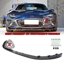 Fits 16-25 Mazda Miata MX5 ND ND2 ND3 A-Style Front Bumper Lip Spoiler (PU)