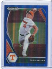 2021 Prizm Draft Picks Blue Prizm Refractor Chad Dallas