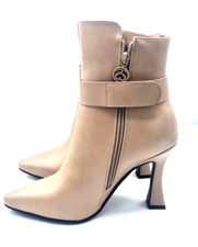 scarpe stivali donna Solo soprani stivali con tacco beige