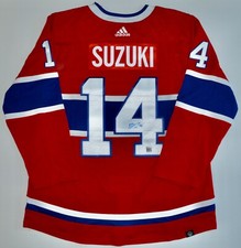AUTOGRAPHED DPISPORTS NICK SUZUKI MONTREAL CANADIENS AUTHENTIC ADIDAS JERSEY