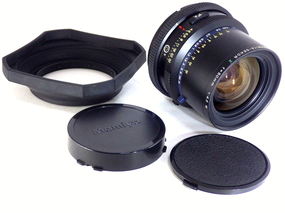 Mamiya Sekor Z 50mm f4.5 W MF Lens w/Hood Wide RZ67 Pro II D Mamiya Sekor Z 50mm f4.5 W MF Lens w/Hood Wide RZ67 Pro II D