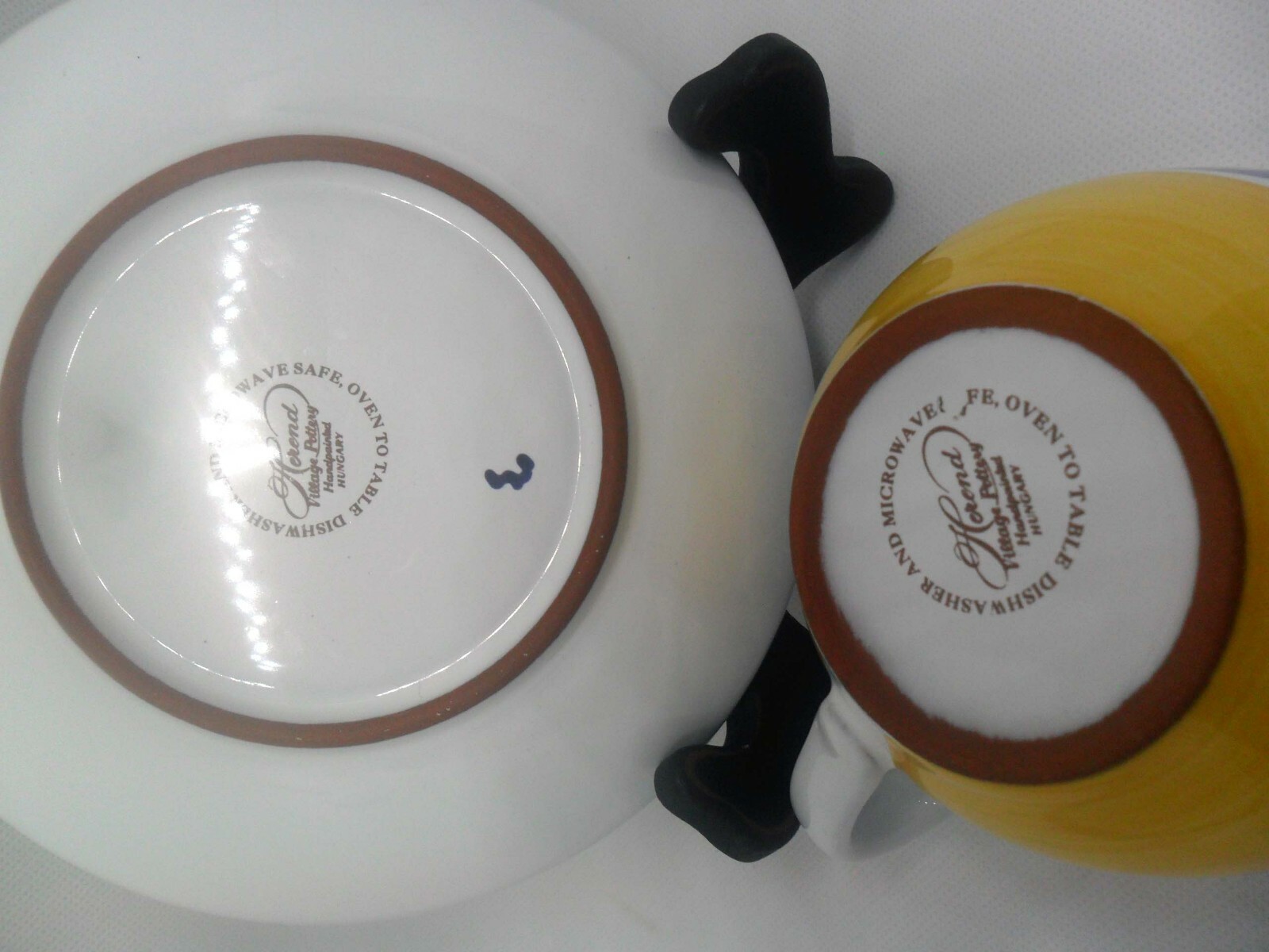 Herend Village Pottery "Splash" Cup & Saucer eBay