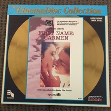 FIRST NAME: CARMEN Laserdisc LD VERY GOOD CONDITION RARE JEAN-LUC GODARD DIRECTS