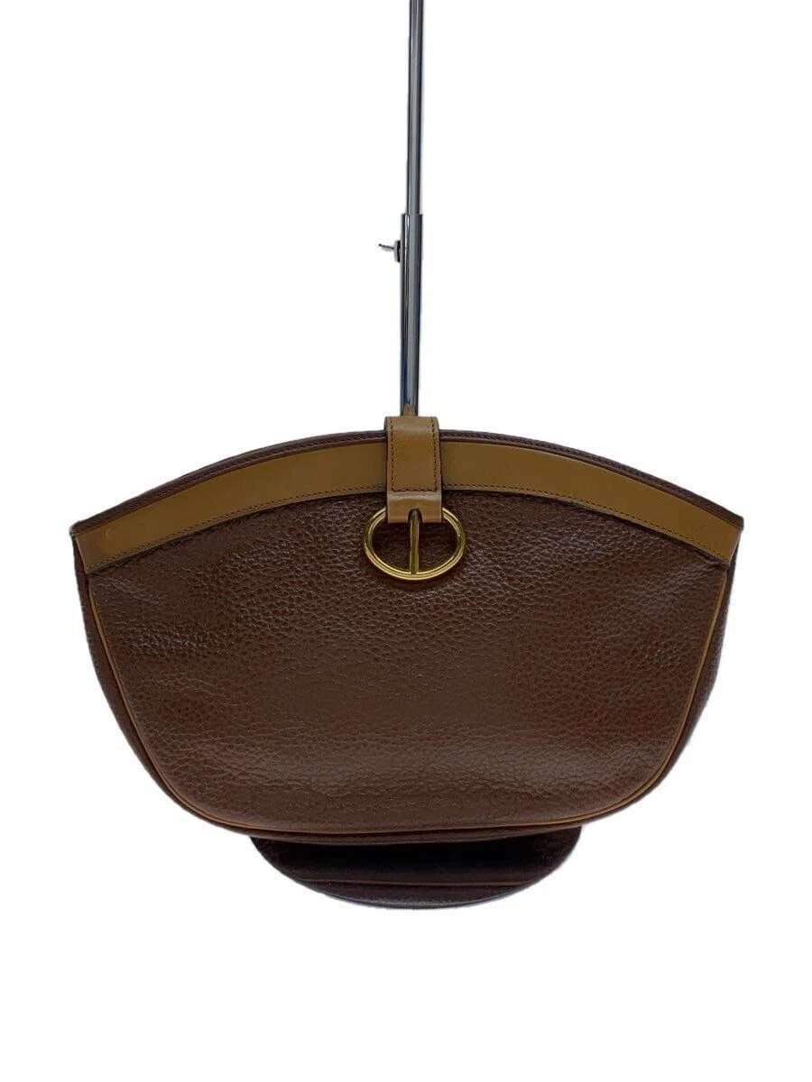 Pochette Christian Dior cuir marron uni occasion