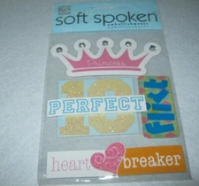 Me & My Big Ideas - Soft Spoken Embellishments - Princess Theme - New
