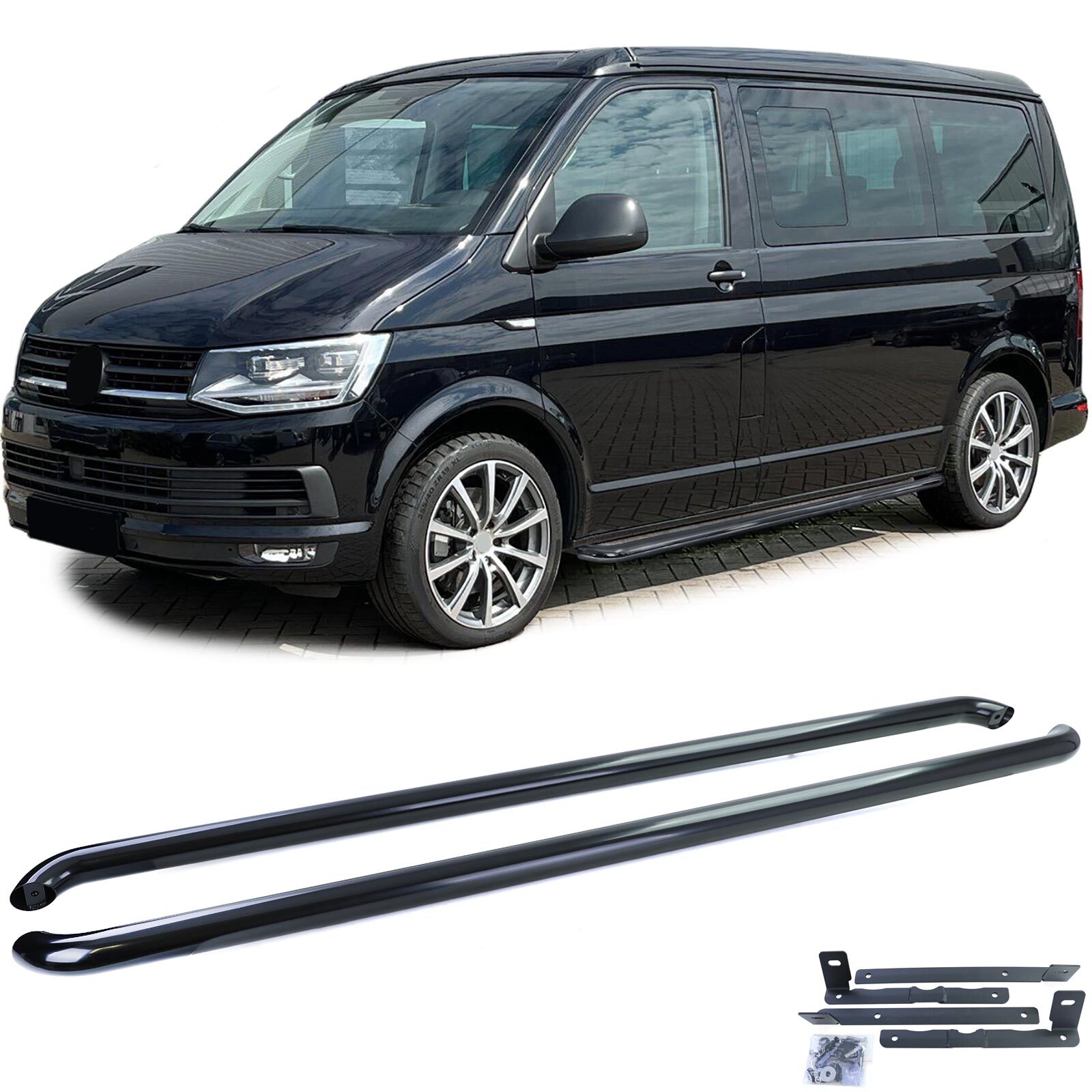 OMAC Trittbretter Seitenschweller Kompatibel Mit VW Transporter T5 2003