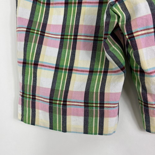 AriZona Shorts Youth Girls Size 12 Plaid Bermuda Mid Rise 100% Cotton Casual - Picture 10 of 13