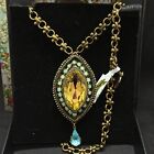Crystal Massive Long Chain Gift Box Michal Negrin Necklace With Huge Swarovski