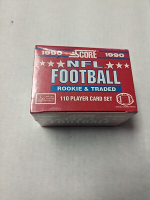 1990 Score Football Rookie & Traded 110 Card Sealed Set! Sealed Emmitt Smith RC