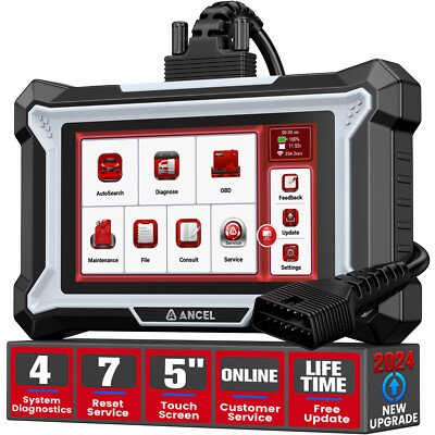 ANCEL DS100 Profi KFZ Diagnosegerät Auto OBD2/EOBD Scanner 7 Services 4 System